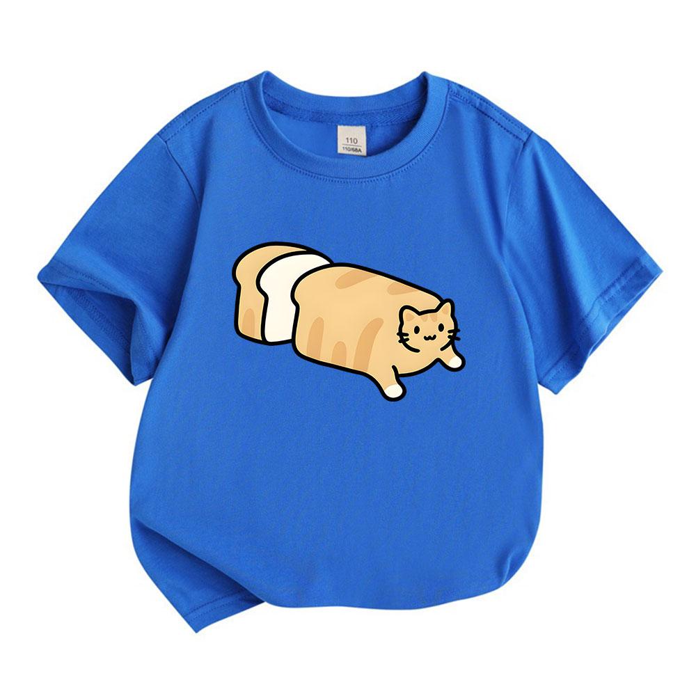 Kids Boys Girls 100% Cotton Crew Neck Short Sleeve T-Shirt,