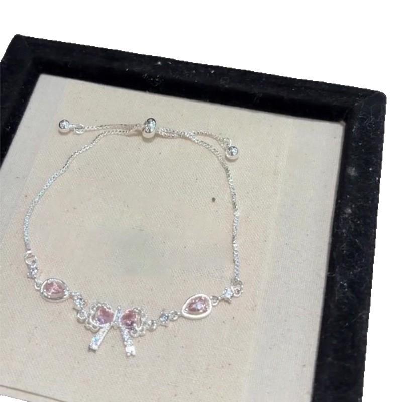 Simple Zircon Butterfly Pendant Bracelet For Womens Fashion Jewelry