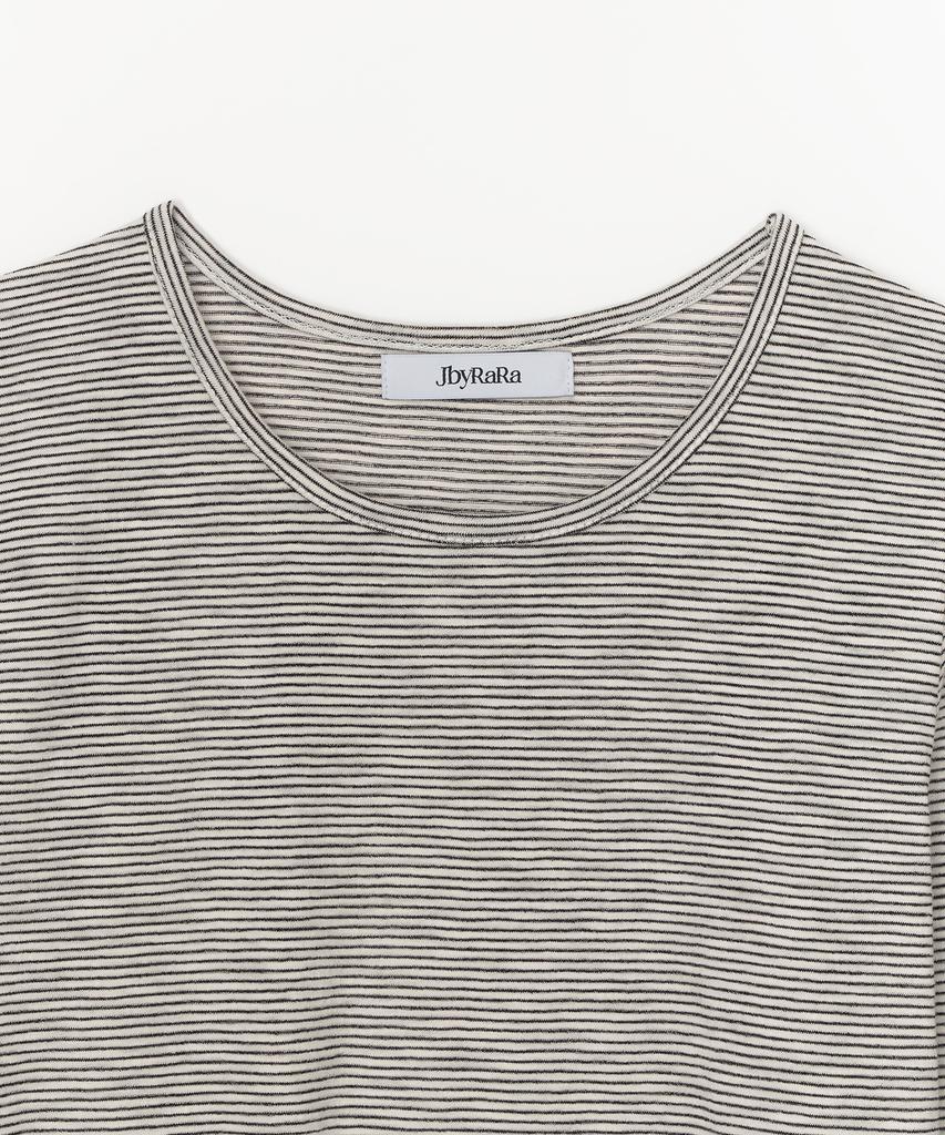 JBYRARA Crewneck Striped T-Shirt_Black