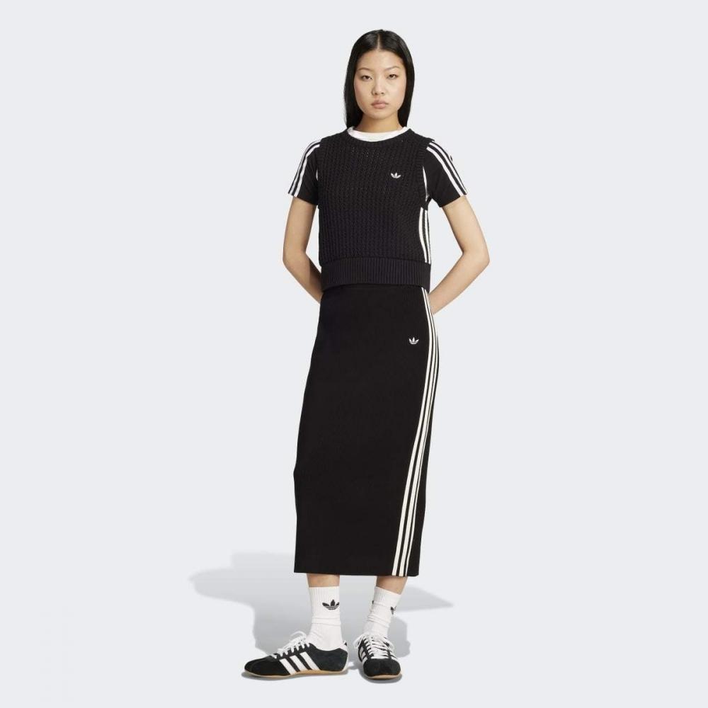 Adidas Adicolor Knit 3 Stripe Skirt Jw2661