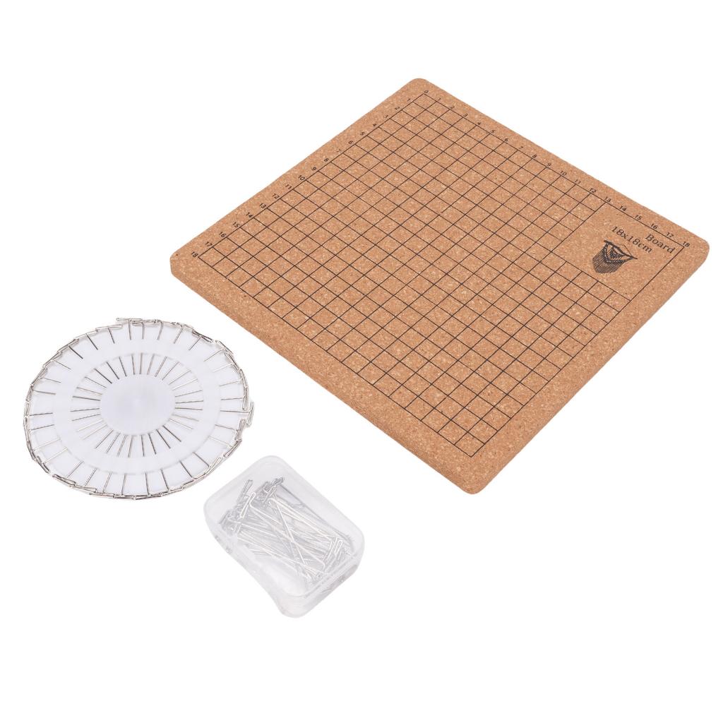 Macrame Board Set Supplies Kit with 30 T Pins for Jewelry Making Handmade Braiding Reusable Cork
