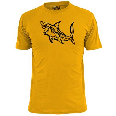 Herren Tribal Hai T-Shirt Native Maori Tattoo