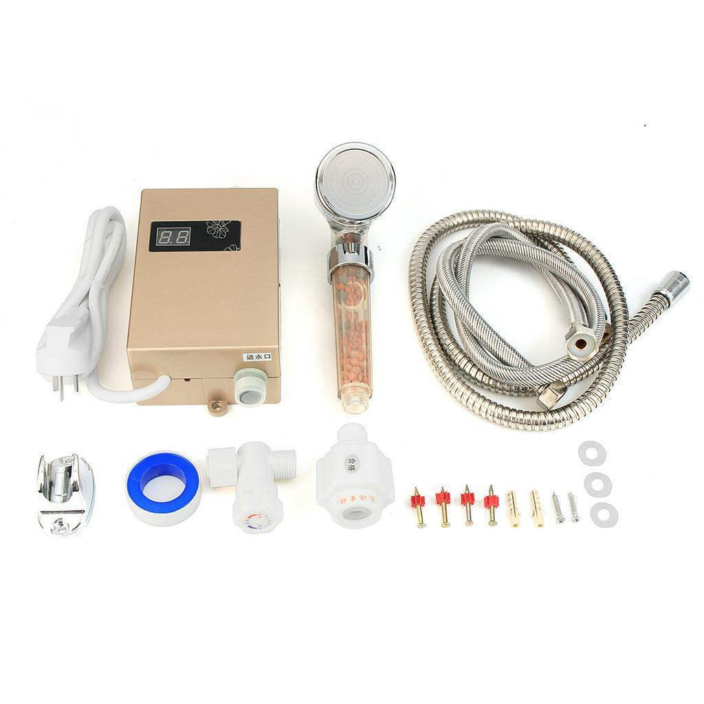 3000W 220V Bathroom Kitchen Instant Water Heater Temperature display Heating Shower Universal Electric Hot Tankless Water Heater