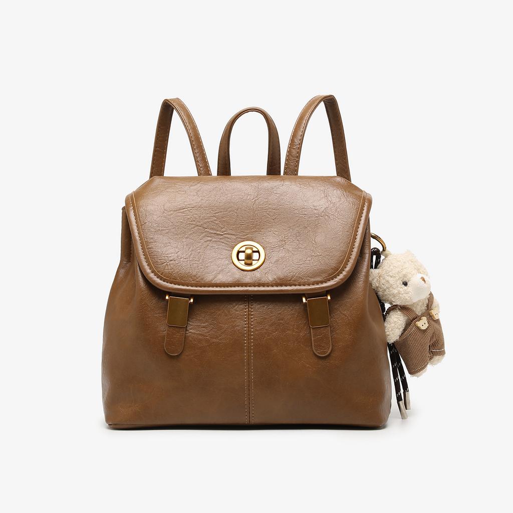 A Retro College-style Commuting Backpack with A Niche and High-end Feel, A Casual Hand-held Small Backpack