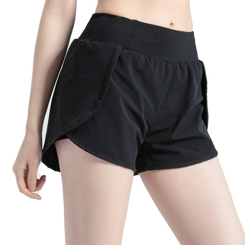 WEZHO Women's Anti-Chafe Sports Shorts with Side Pockets