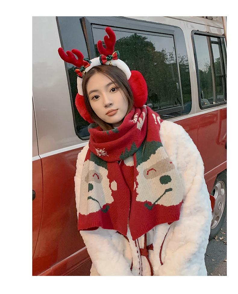 Viney high-end red scarf windproof and cold proof Christmas gift New Year's gift