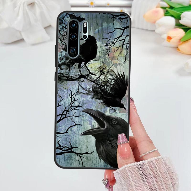 Goth Raven Case For Huawei Nova 3i 7i 8i 11i 10 9 SE 5T Y60 Y61 Y70 Y90 P Smart P60 Pro P30 P40 Lite