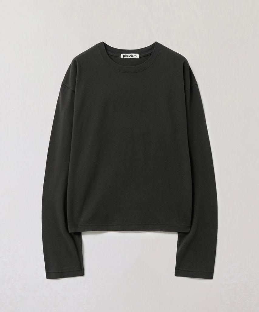 Peullabijeum Men Crop Long Sleeve Tee - Black