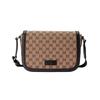Bolso Cruzado Messenger GUCCIssima GG Correa Ajustable Marrón/Beige