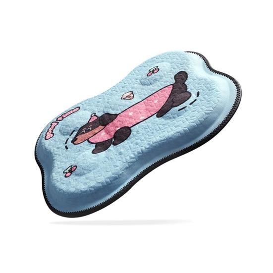 Yousheng Gel Car Seat Cushion Breathable Cooling Ice Silk Mat for Office Chair Cute Cartoon Non-Slip Pad for Summer Driving & Desk Work