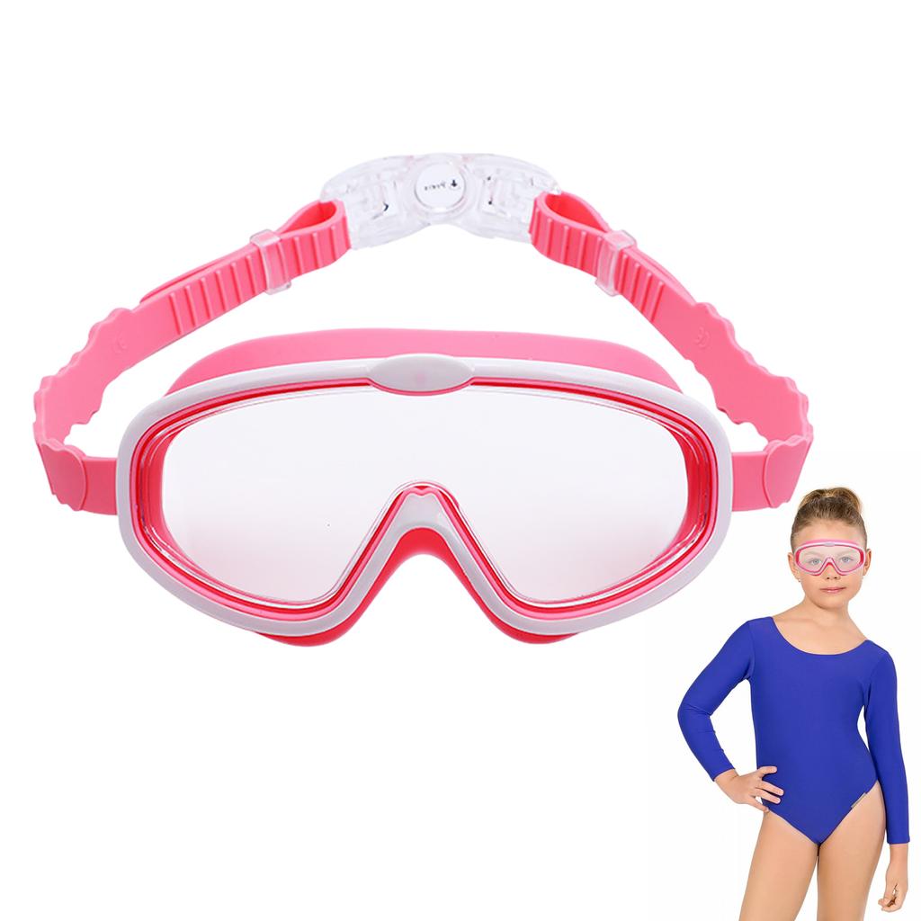 Swimming Goggles Children Waterproof Swim Diving Mask Eyewear UV Anti Fog Pool Water Sport Glasses Large Frame For Kids Teenager