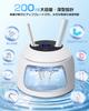 Ultrasonic Cleaner for Dentures, Dentures, Mouthguards, Toothbrushes, and Jewelry. Features include 45000Hz high-frequency vibration, 360° three-dimen