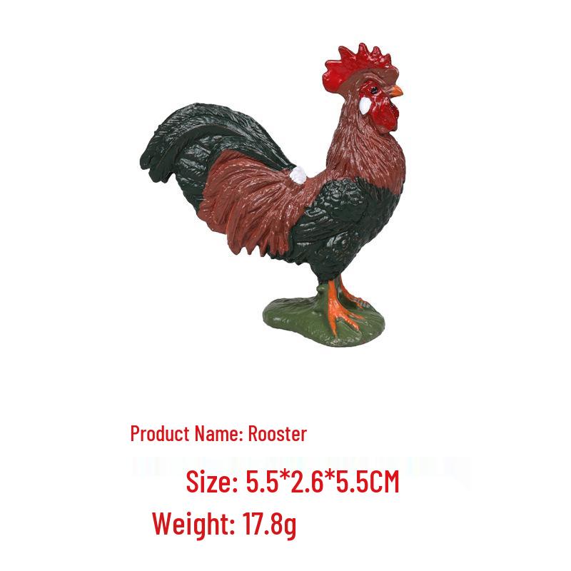 Farm Animal Figurine Set: Cow, Sheep, Chicken, Duck, Goose, Pig, Dog - Early Education Toy