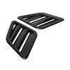 2 Pcs Engine Hood Air Vent Cover ABS Front Upper Bonnet Hood Air Outlet Grille Replacement for Ford