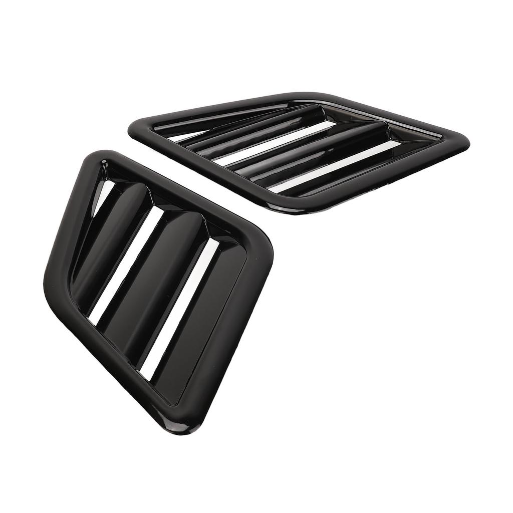 2 Pcs Engine Hood Air Vent Cover ABS Front Upper Bonnet Hood Air Outlet Grille Replacement for Ford