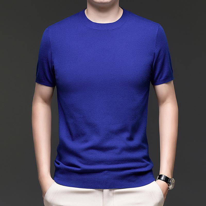 Men's Casual Round Neck Thin Knit Pullover Sweater