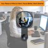 1pc Privacy Anti Peeping Convex Mirror - Adjustable 360 ° Blind Spot Free Office Desk Mirror, Suitable for Computer Monitors