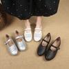 Retro Hollow Ballet Mary Jane Shoes Women's 2025 Spring New Breathable Soft-soled Sandals Flat-soled Comfortable Single Shoes