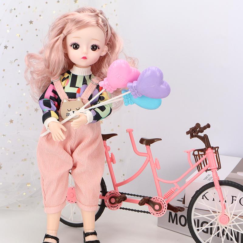 

30 см мини подвижная 20 шарнирная кукла игрушка для девочек 3D большие глаза BJD принцесса полная одежда коллекция платьев детская кукла подарок B