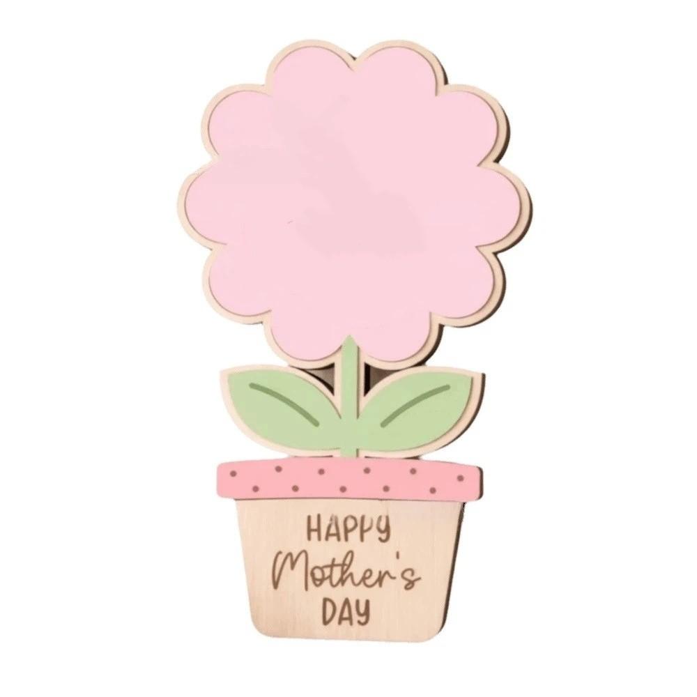 

Decoration DIY Handprint Sign Ornament Flower Table Decor Mother s Day Plaque Kids Learning Style A