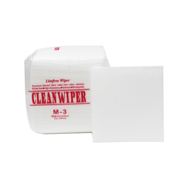 Lint-Free Industrial Absorbent Wiping Paper m-3 - Water & Oil Resistant Non-Woven Cleaning Sheets