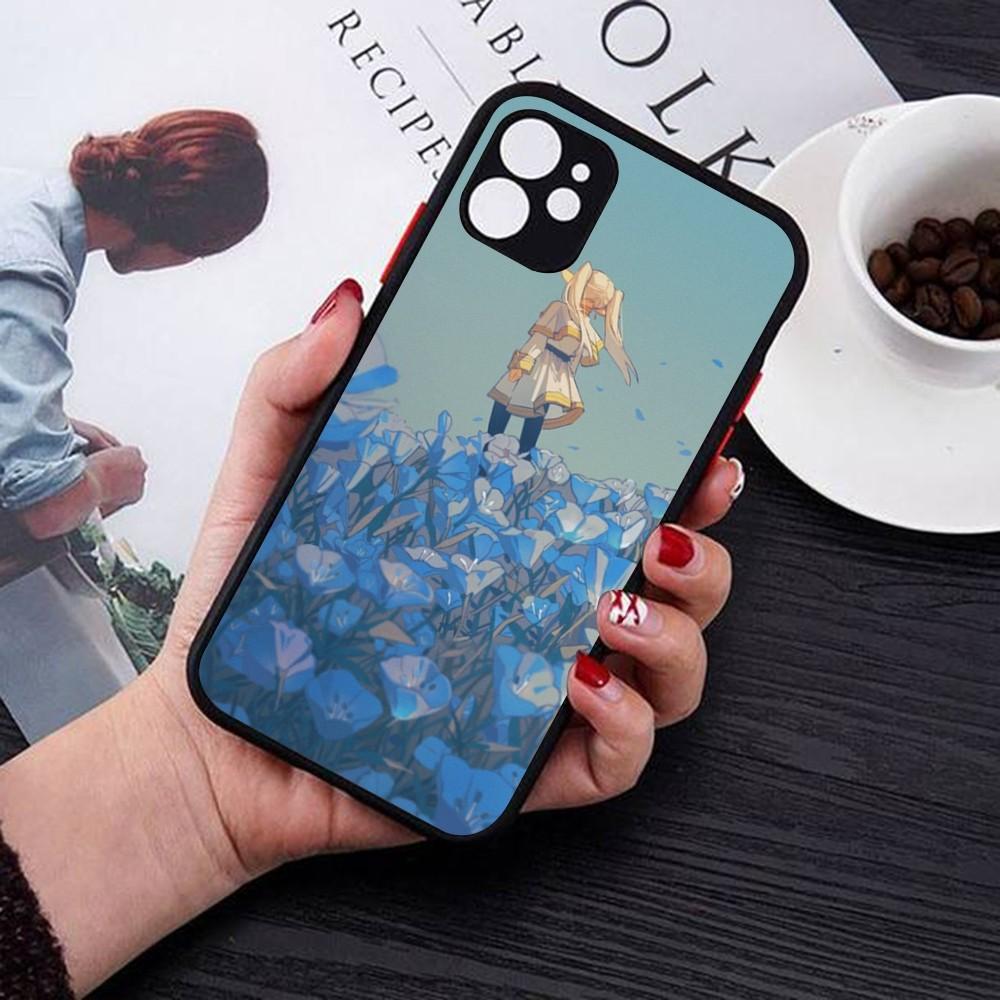 Hot Japan Anime Comics Frieren Phone Case For IPhone 14 11 12 13 Mini Pro Max 8 7 Plus X XR XS MAX Translucent Matte Cover