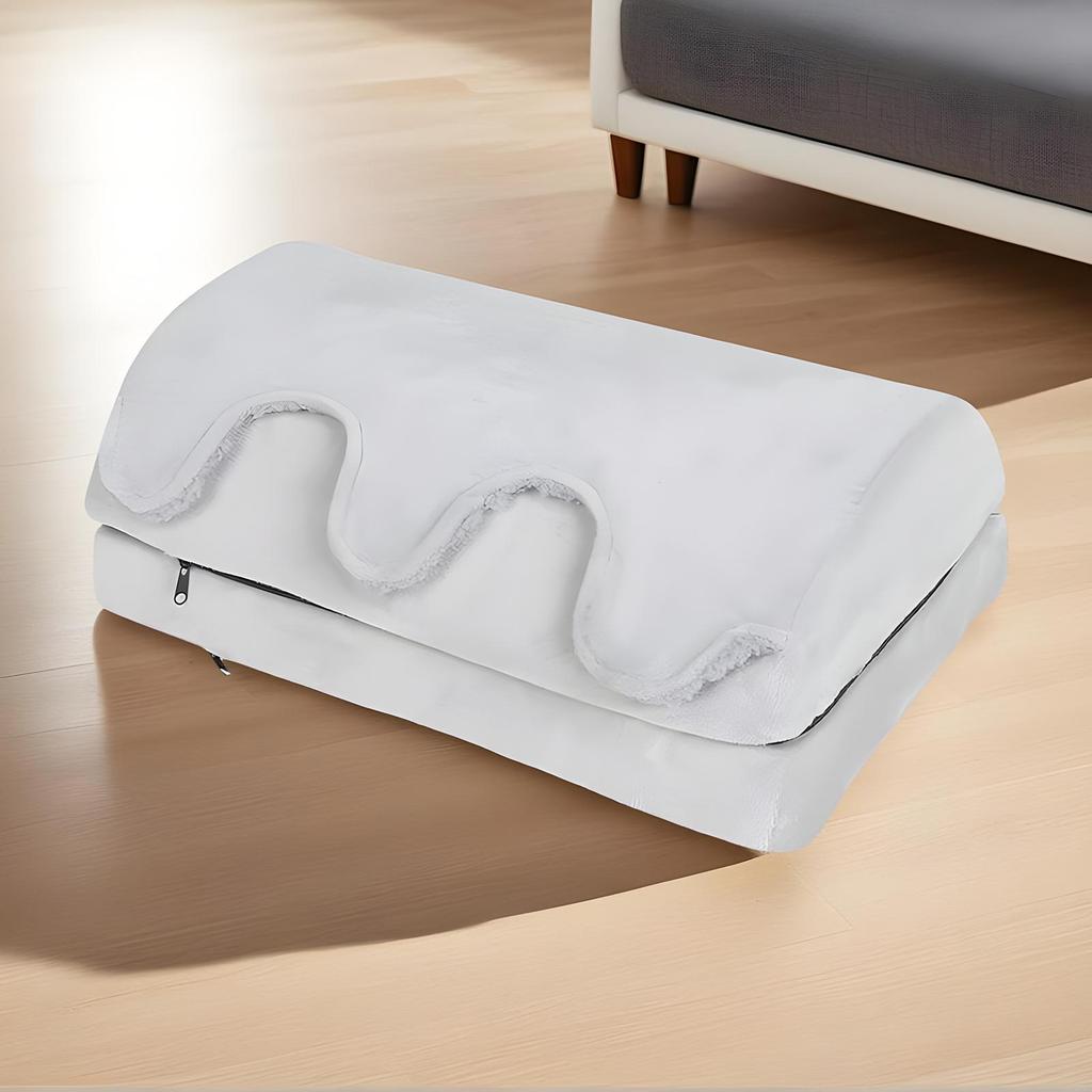 Foot Rest For Desk Adjustable Heights Leg Pillow Under Desk Stool With Warm Pocket For Living Room Bed Study Kitchen Home Dorm