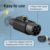 Type 2 to Tesla Adapter 7.2KW AC Charging for Type2 Charging Station to Tesla Model S/3/X/Y Car
