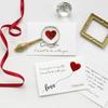 Handmade Love Greeting Cards Blessings Wedding Invitation Heartbeat Postcard  Anniversary