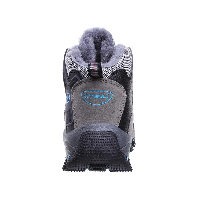Newest Holfredterse Winter Snow Boots For Mens Wide Fit Leather Ankle Boots Outdoor Waterproof Hiking Lace Up Shoes Big Size 39-45