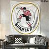 Sparta Wall Hanging Printed Fabric Blanket Decorative Tapestries for Bedroom Living Room Home Decor