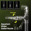 Universal Duckbill Nozzle Aquarium Filter Fish Tank Pump Rotating Water Outlet Pipe Connector Changed To Oxygen-Increasing Port