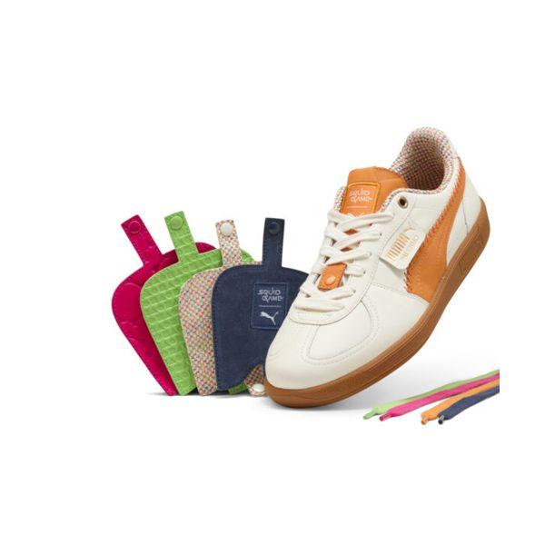 Squid Game x Puma Palermo Saison 2 Unisex Sneaker Weiß Warm-Weiß Kürbiskuchen 401074-01