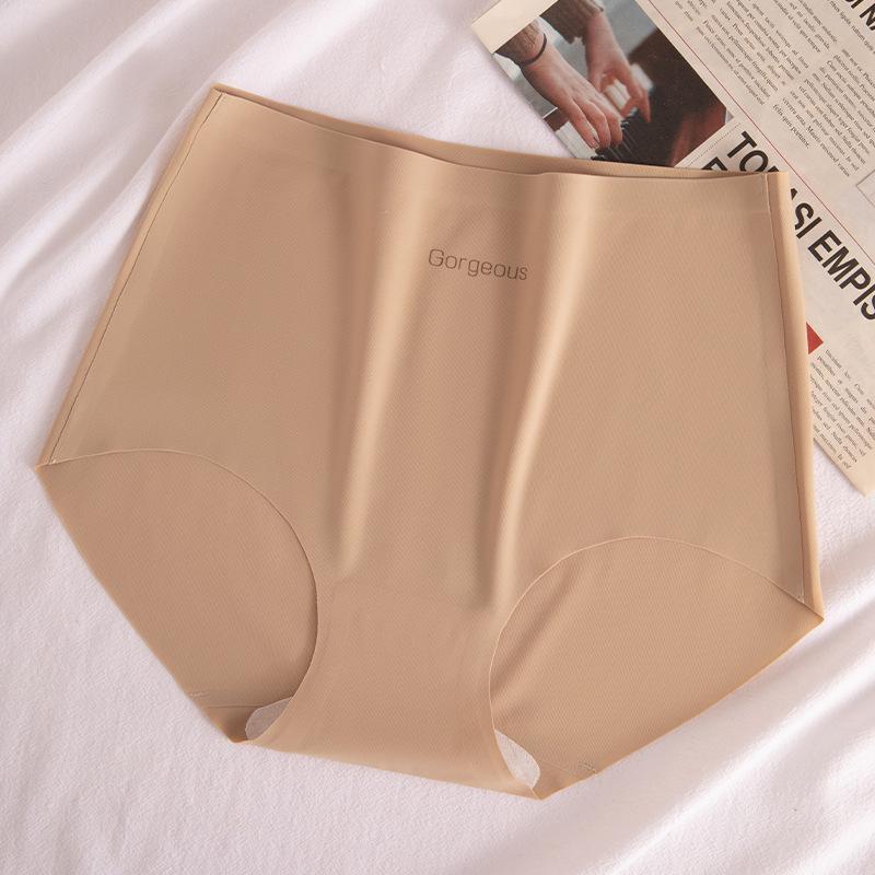 Women's Seamless High-Waisted Ice Silk Yoga Briefs