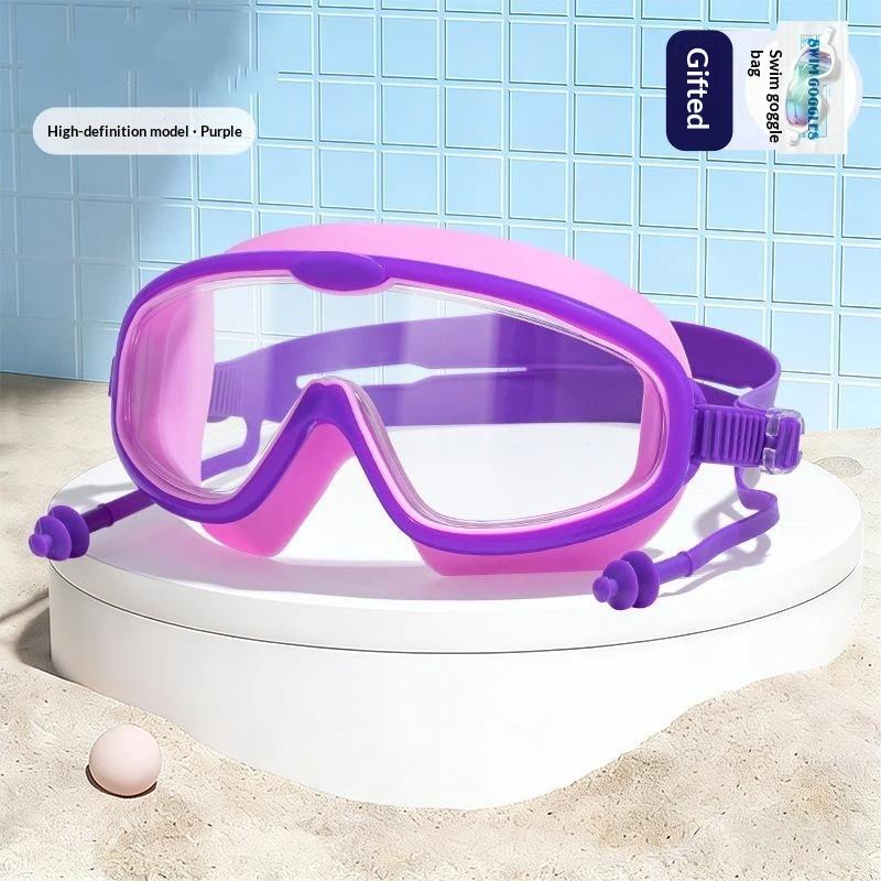 Professional Children Swimming Goggles Caps Waterproof Diving Goggles Anti Fog Competition Training Swimming For Boys Girls