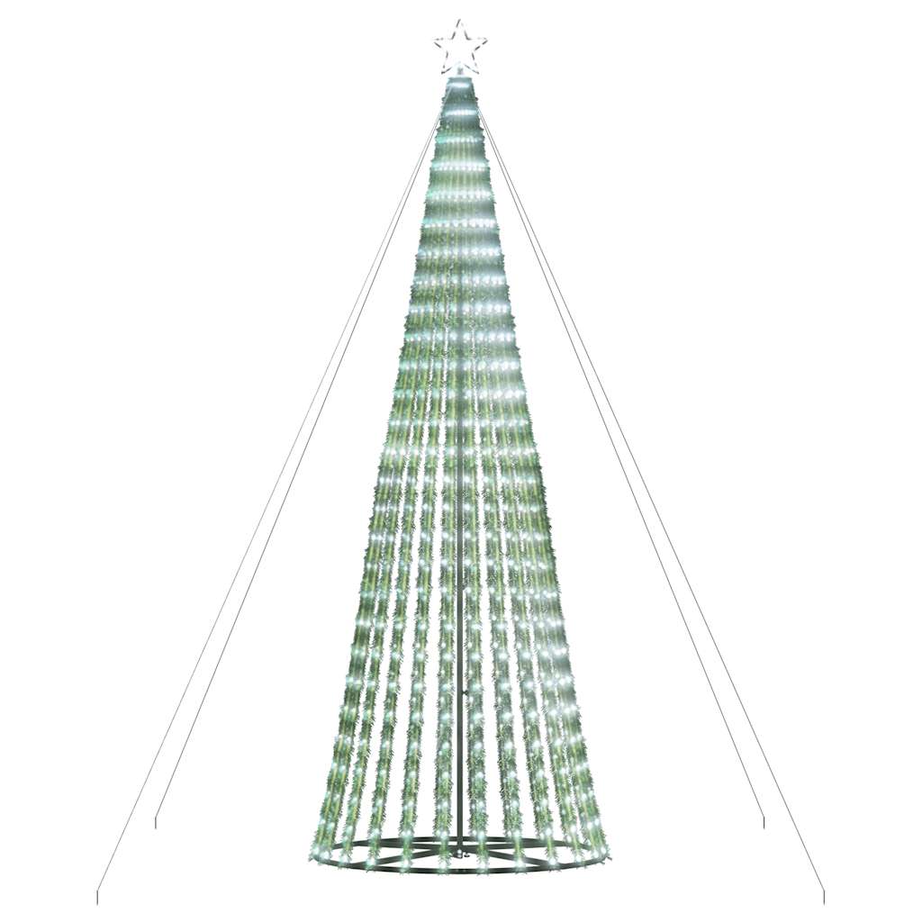 Vidaxl Stożkowa Choinka Z Lampek, 1028 Zimnych Białych Led, 403 Cm