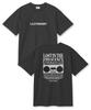 Leijimeli Lost Frequency 20-Count Cotton Oversized Short Sleeve T-Shirt Dark Gray