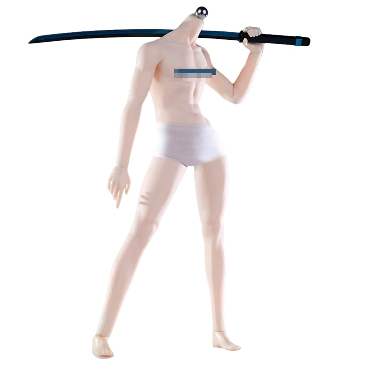 

HiPlay JIAOUDOLL 1/6 Scale Super Flexible Male Seamless Figure Body with Detachable Legs, Durable and Articulated (Bishonen Body Type, Tan Skin)