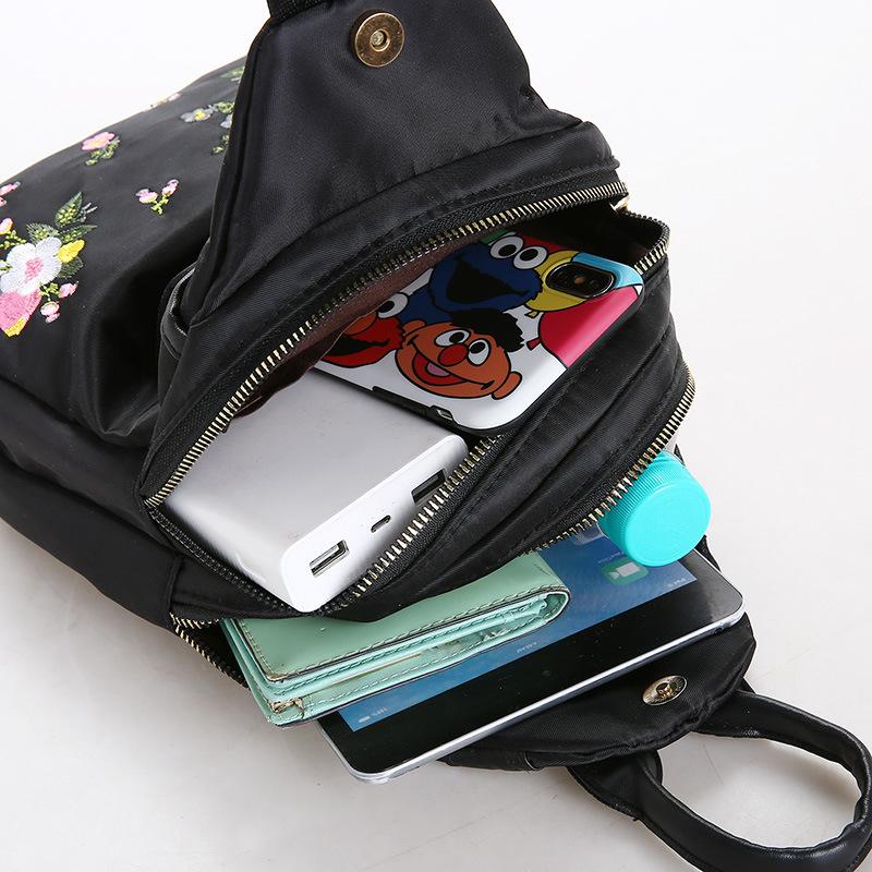 Mochila estampada para mujer, mochila multifuncional de gran capacidad, mochila portátil de viaje de lona multifuncional