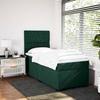 Maison Exclusive - Sommier à lattes de lit avec matelas Vert foncé 90x200 cm