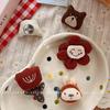 Korean Style Plush Bear & Flower Brooch – Cute Cartoon Backpack Pin Decoration