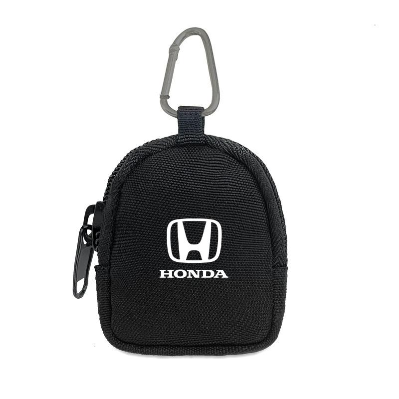 

Car Key Case Keychain Mini Storage Bag Auto Interior Accessories For Honda civic accord fit jazz pilot CRV odyssey passport city