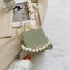 Summer Small Bag 2025 New Internet Celebrity Foreign Style Bucket Bag Casual Simple Messenger Bag Pearl Portable Women's Bag