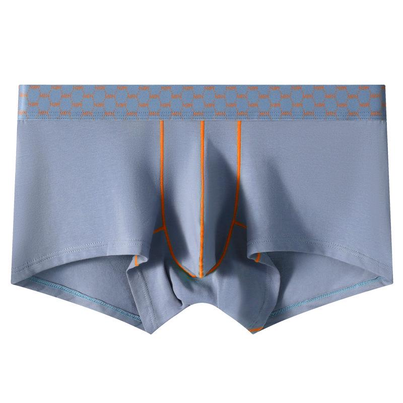 Men's Color Block Low-Rise Boxer Briefs - Cotton Sports Fitness Underwear