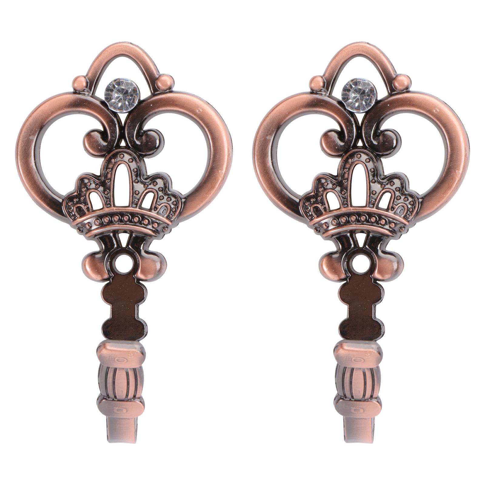 1 Pair European Curtain Hooks Alloy Curtain Hook Wall Mounted Tiebacks Hooks Curtain Hardware Decorative Metal Wall Hook красный