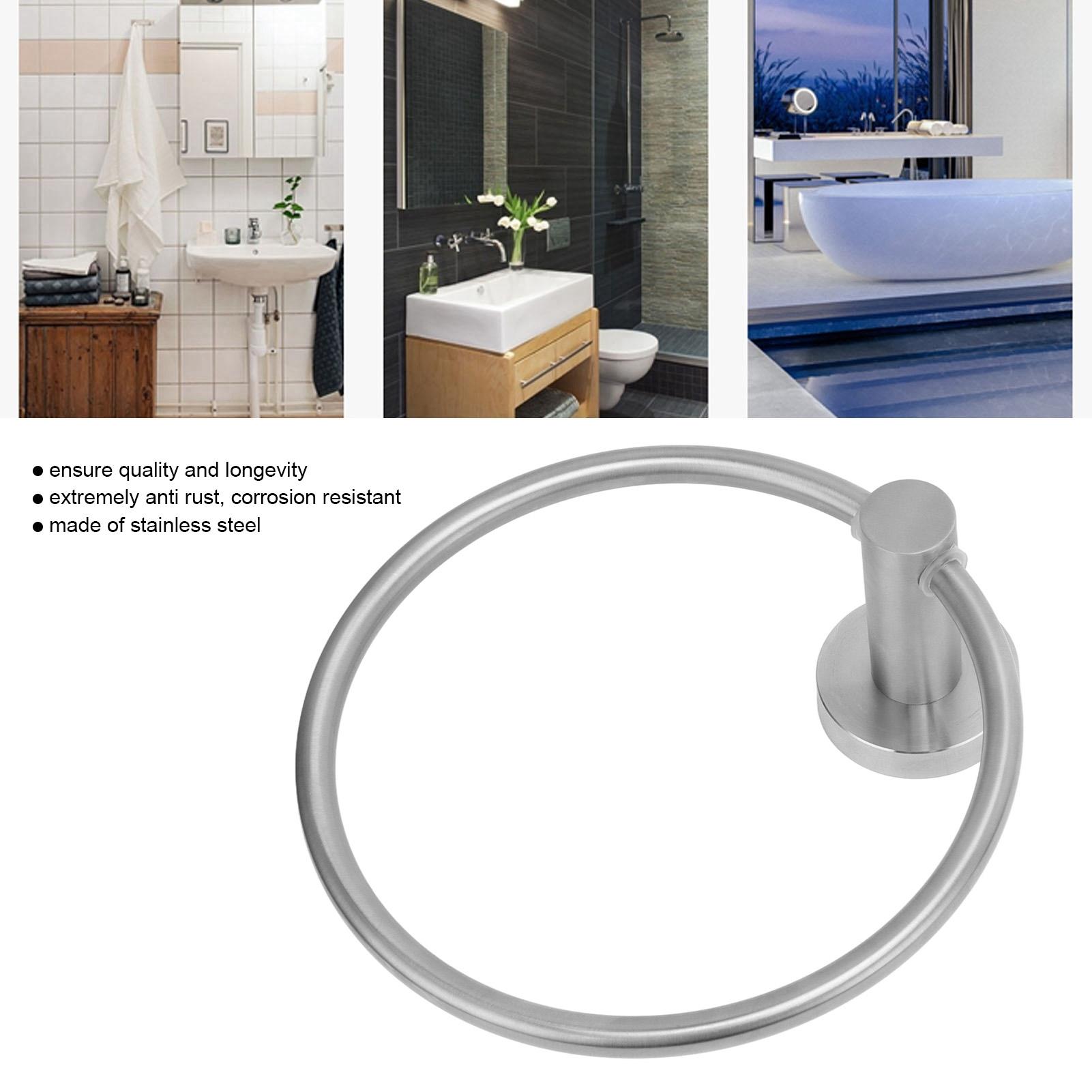 

Stainless Steel Towel Simple Rustproof Retro Bathroom Hand Towel for Bathroom Kitchen