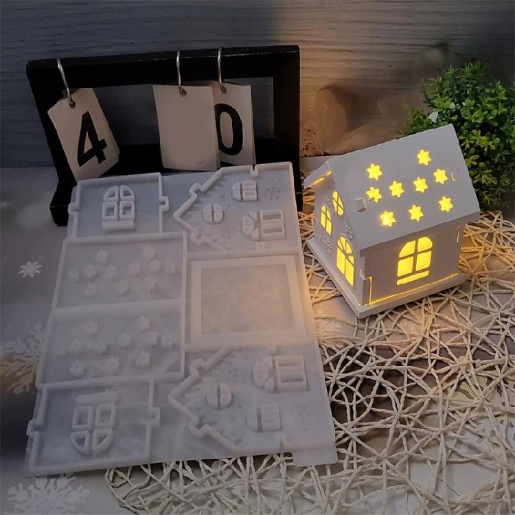 Versatile Christmas Sturdy Silicone Mold for Epoxy Resin Castes Portable for Making Unique Designs and Artistics Molds