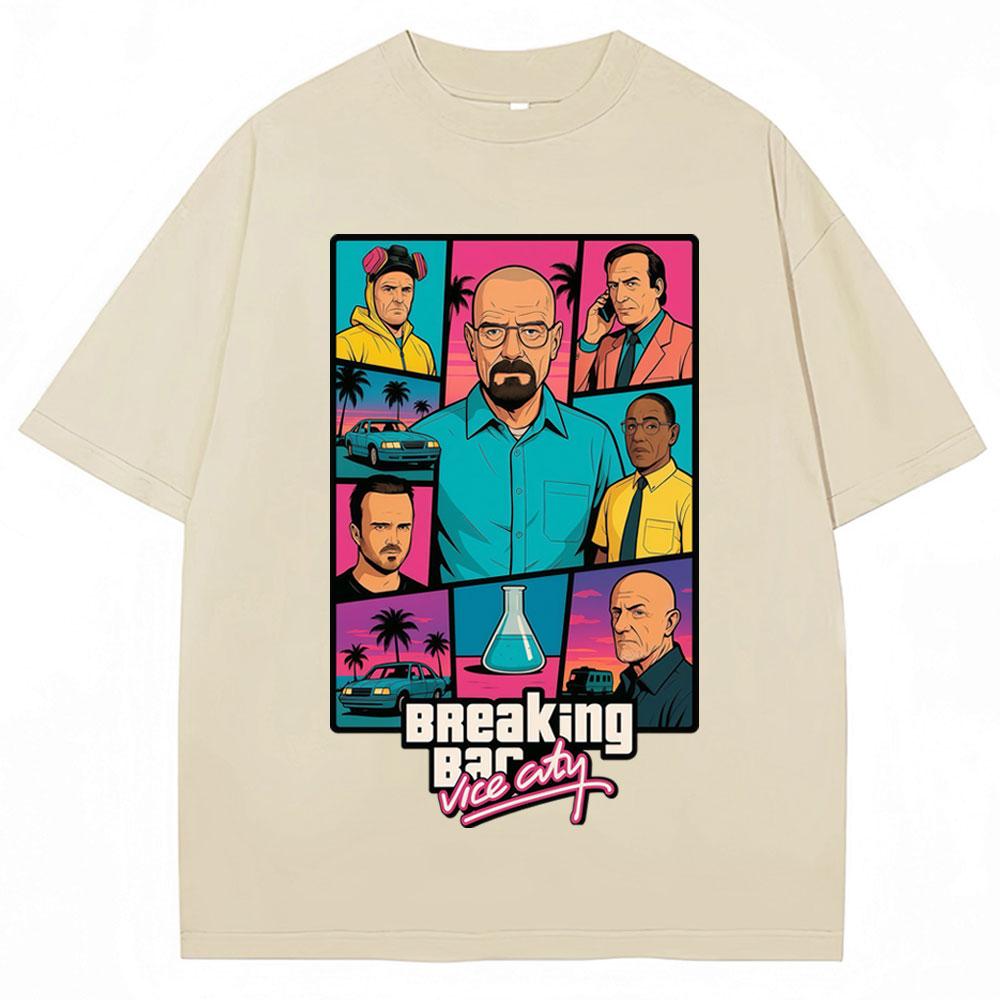 Breaking Bad Heisenberg Better Call Graphic T Shirt Men Women Vintage Short Sleeve Oversized Cotton Casual T-shirts