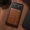 Oatsbasf Holz für iPhone 17 Pro Max/17 Pro Handyhülle Magsafe Rahmenlos Kabelloses Laden Militärstandard Stoßfester Schutz