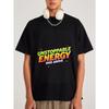 Unisex T-Shirt Weiß Unaufhaltsame Energie Übersteige es Grafikdruck Lässig Streetwear Mode Top für Alltagskleidung und Ausflüge